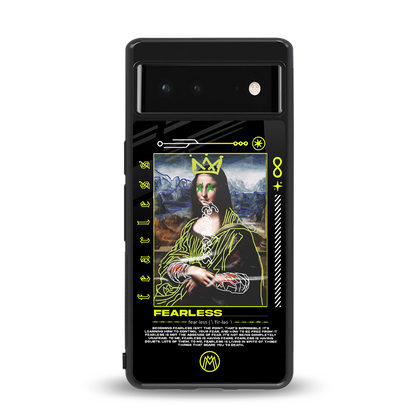 fearless mona lisa back phone cover | glass case for Google Pixel 6A