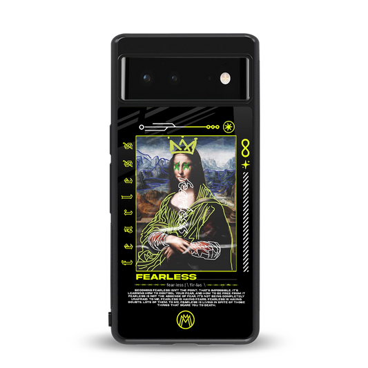fearless mona lisa back phone cover | glass case for Google Pixel 6A