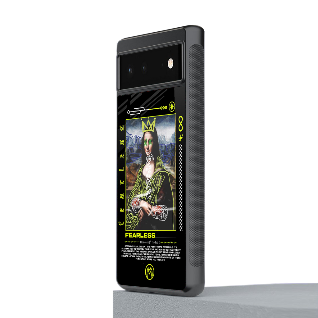 fearless mona lisa back phone cover | glass case for Google Pixel 6A