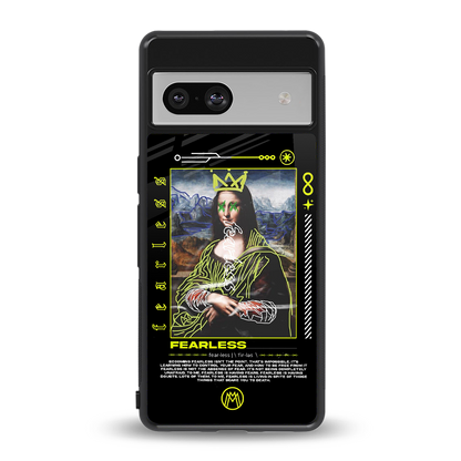 fearless mona lisa back phone cover | glass case for Google Pixel 7A
