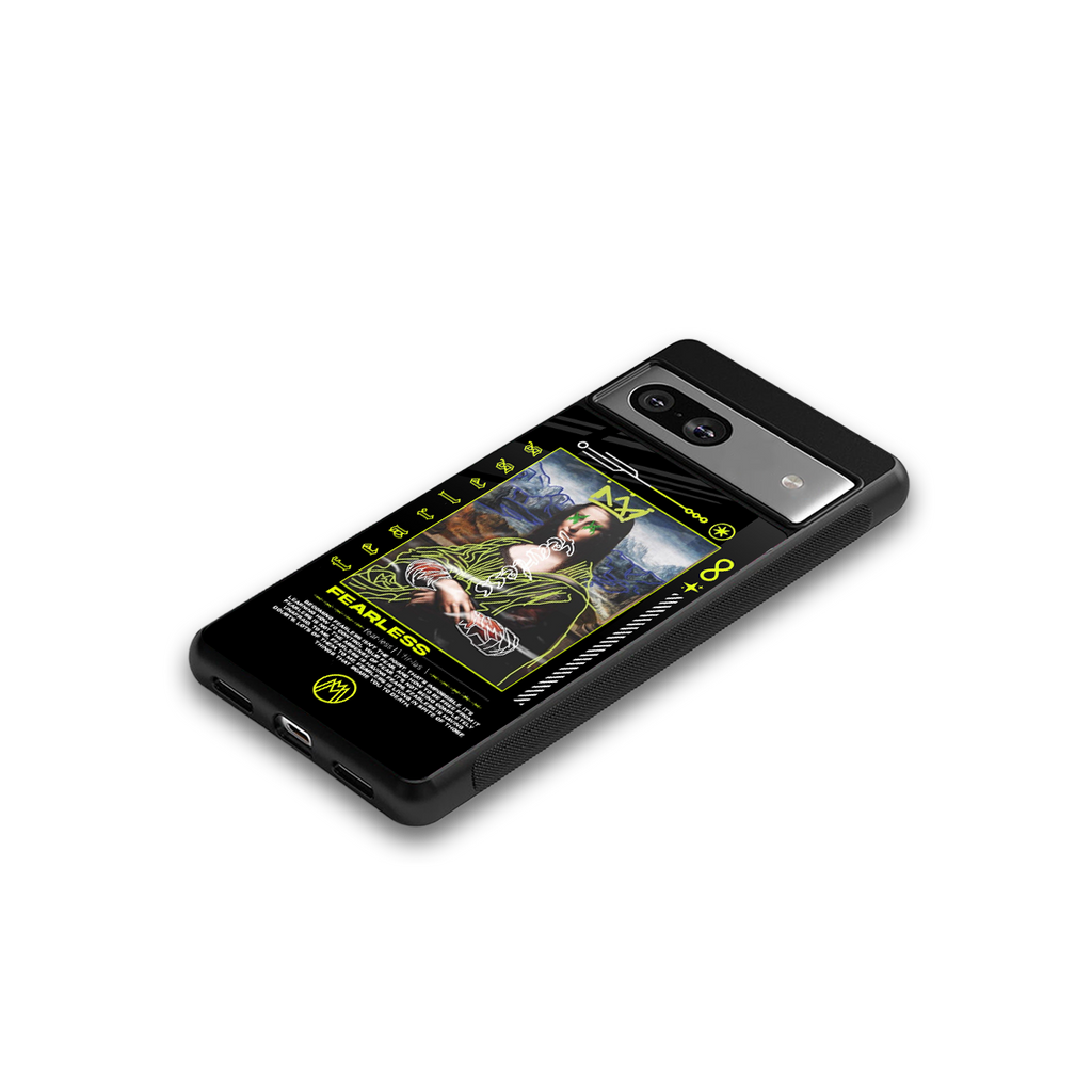 fearless mona lisa back phone cover | glass case for Google Pixel 7