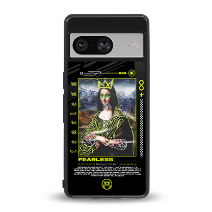 fearless mona lisa back phone cover | glass case for Google Pixel 8