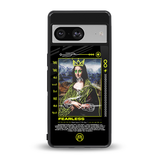 fearless mona lisa back phone cover | glass case for Google Pixel 8