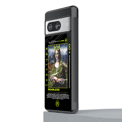 fearless mona lisa back phone cover | glass case for Google Pixel 8