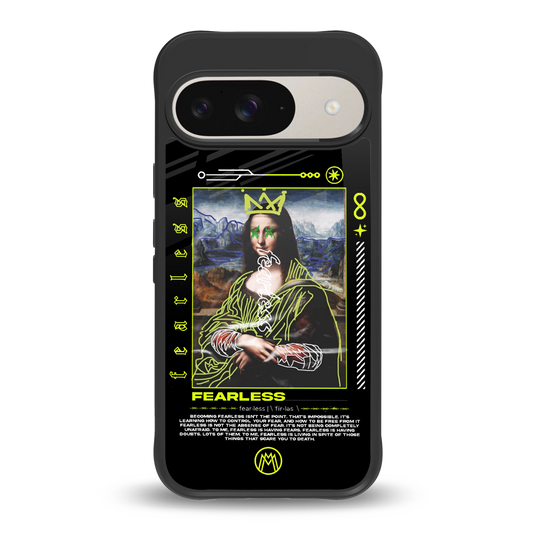 fearless mona lisa back phone cover | glass case for google pixel 9
