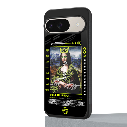 fearless mona lisa back phone cover | glass case for google pixel 9