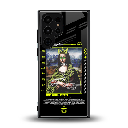 fearless mona lisa back phone cover | glass case for samsung galaxy s23 ultra