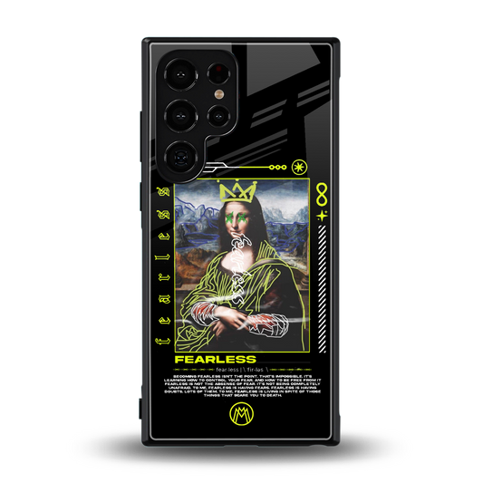 fearless mona lisa back phone cover | glass case for samsung galaxy s23 ultra