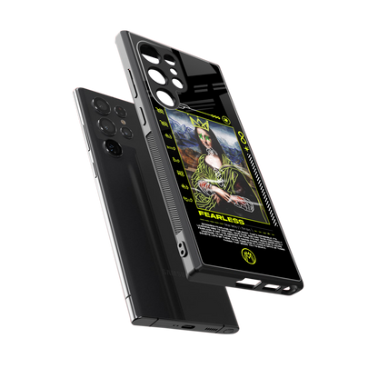 fearless mona lisa back phone cover | glass case for samsung galaxy s23 ultra