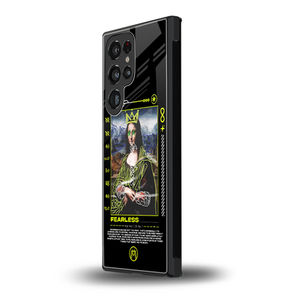fearless mona lisa back phone cover | glass case for samsung galaxy s23 ultra