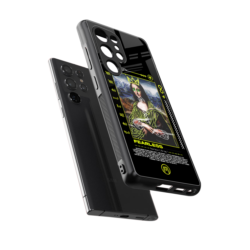 fearless mona lisa back phone cover | glass case for samsung galaxy s25 ultra