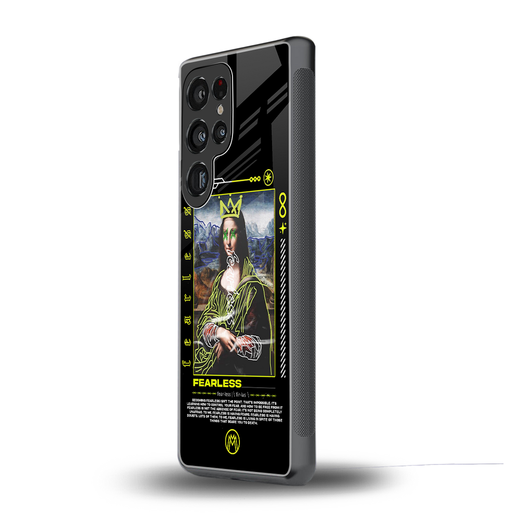 fearless mona lisa back phone cover | glass case for samsung galaxy s25 ultra