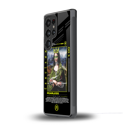 fearless mona lisa back phone cover | glass case for samsung galaxy s25 ultra
