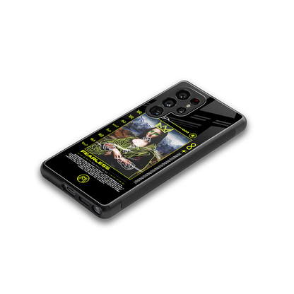 fearless mona lisa back phone cover | glass case for samsung galaxy s25 ultra