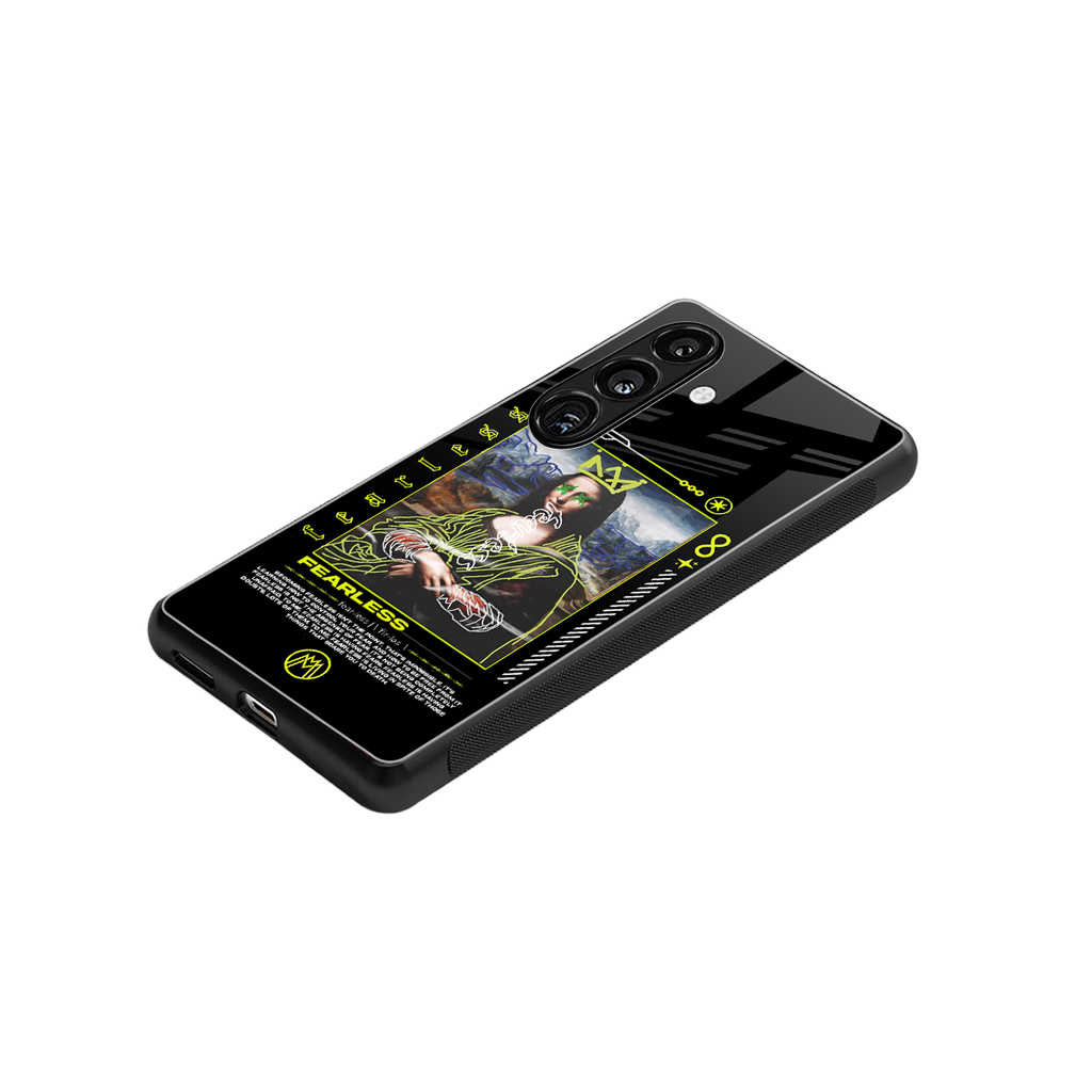 fearless mona lisa back phone cover | glass case for samsung galaxy s25