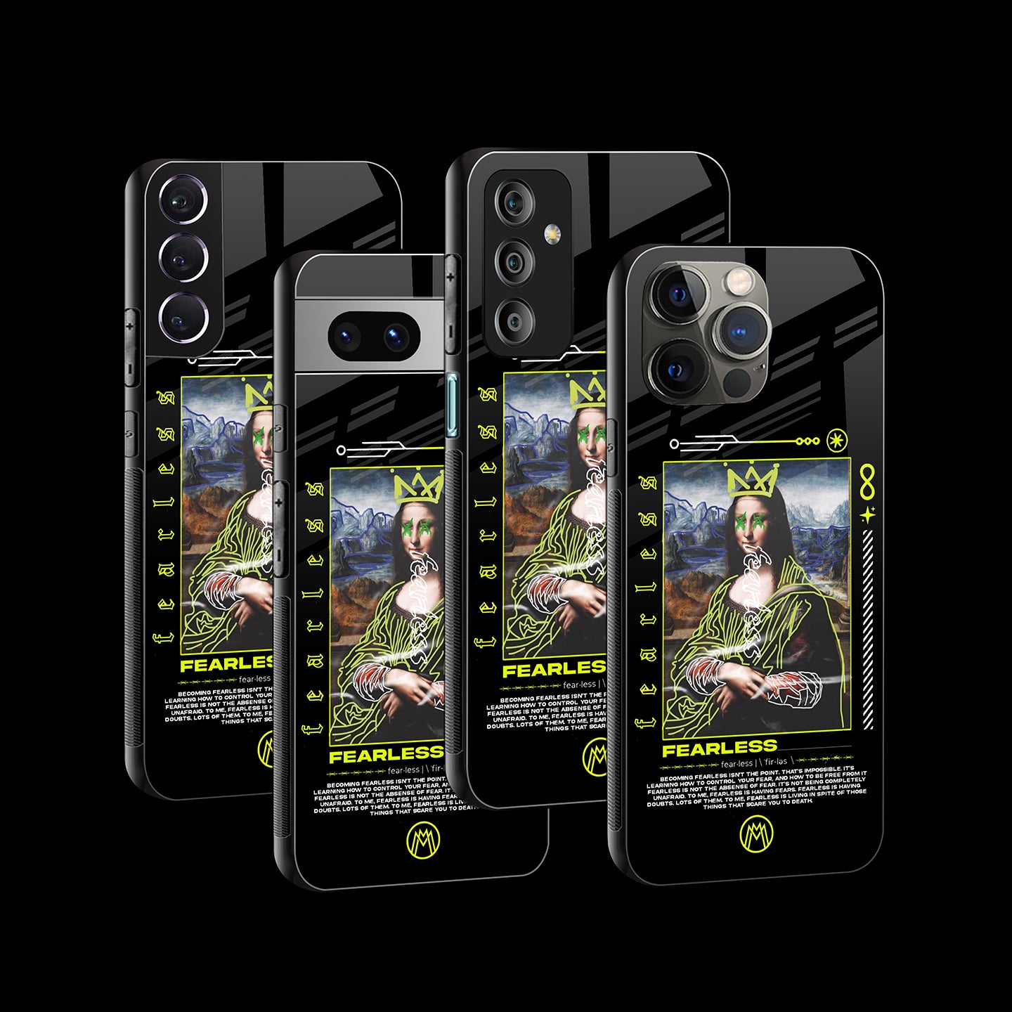 Fearless Mona Lisa Phone Cover | Glass Case