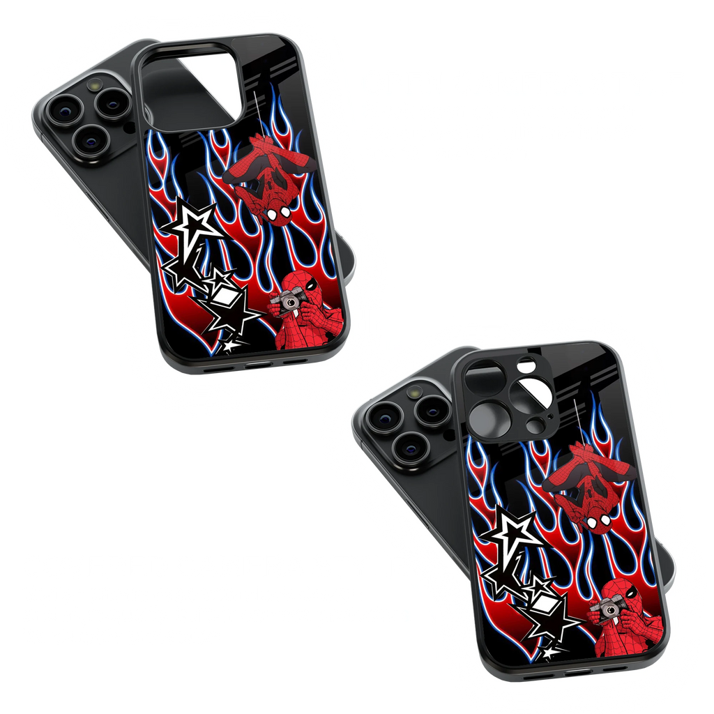 Trendy Glass Back Mobile Case for iPhone, Samsung, Redmi, OnePlus, Google Pixel, Motorola