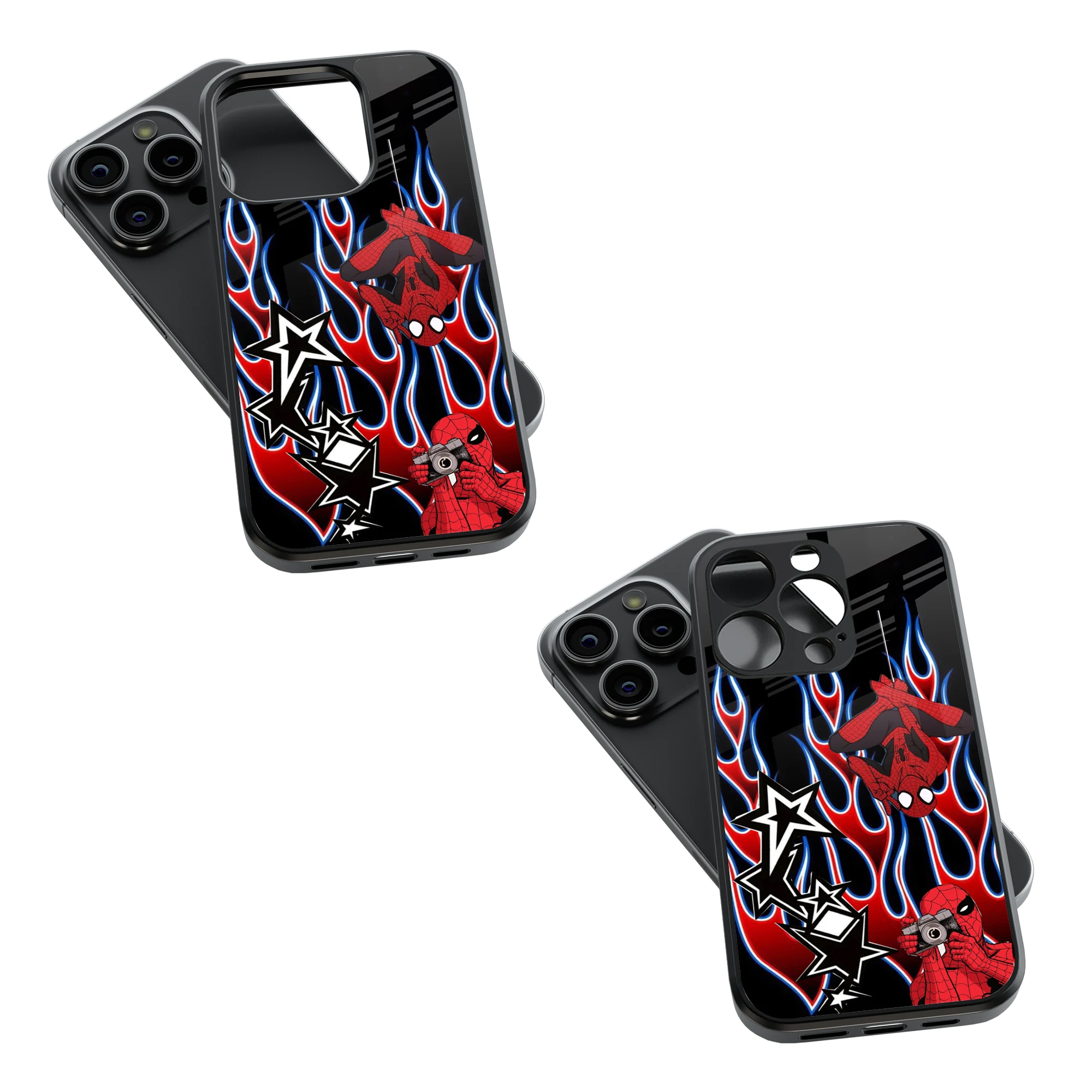 Trendy Glass Back Mobile Case for iPhone, Samsung, Redmi, OnePlus, Google Pixel, Motorola