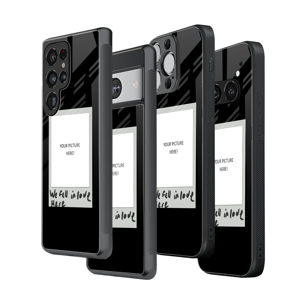 Polaroid Personalised Glass Phone Case