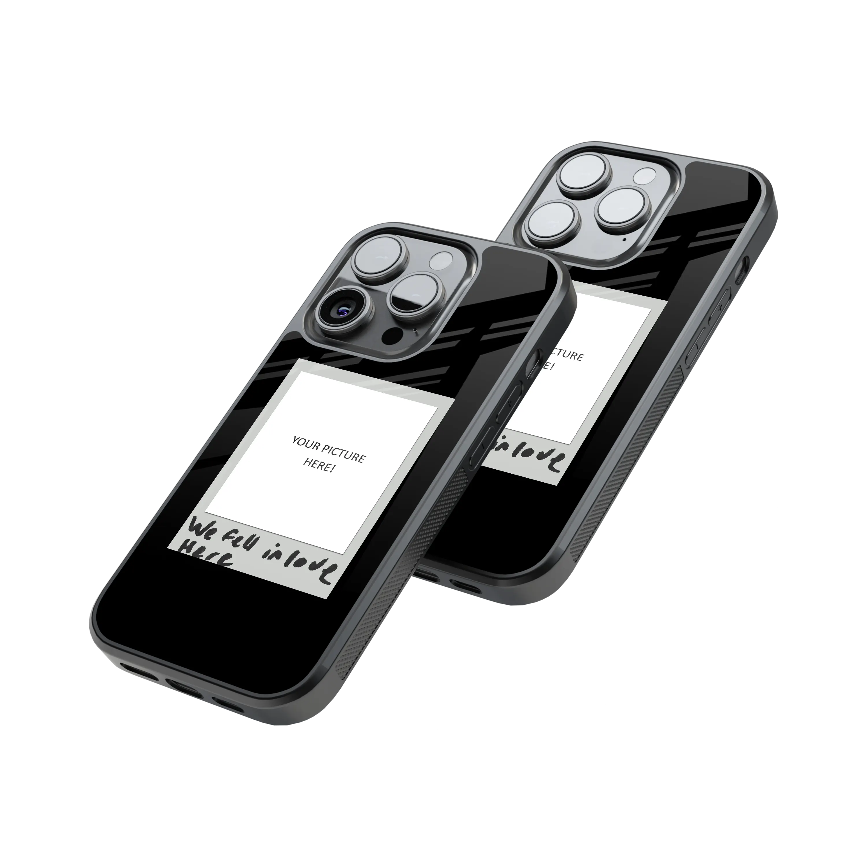 Polaroid Personalised Glass Phone Case