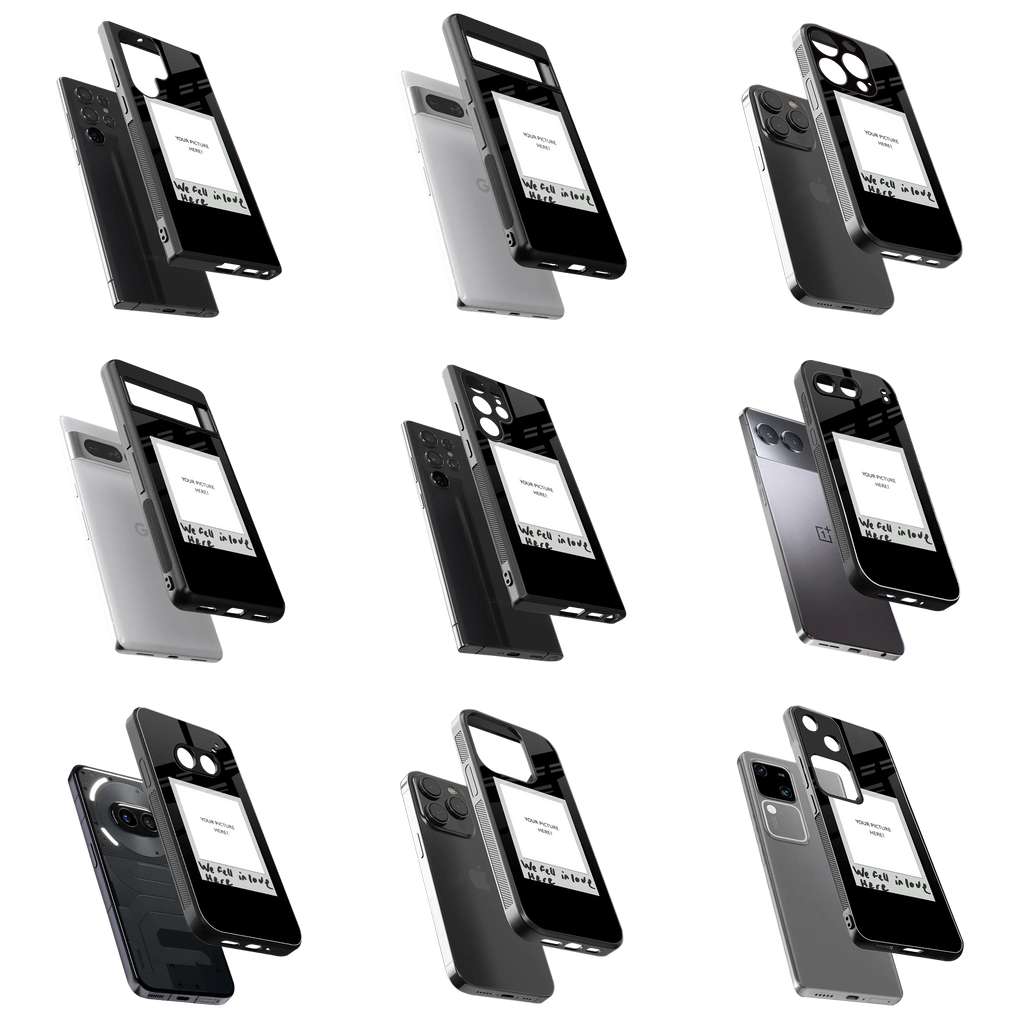 Polaroid Personalised Glass Phone Case