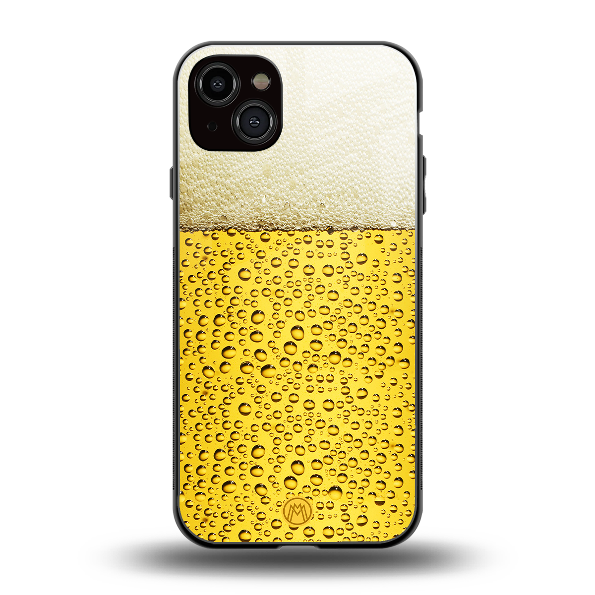fizzy beer back phone cover | glass case for iphone 15 plus