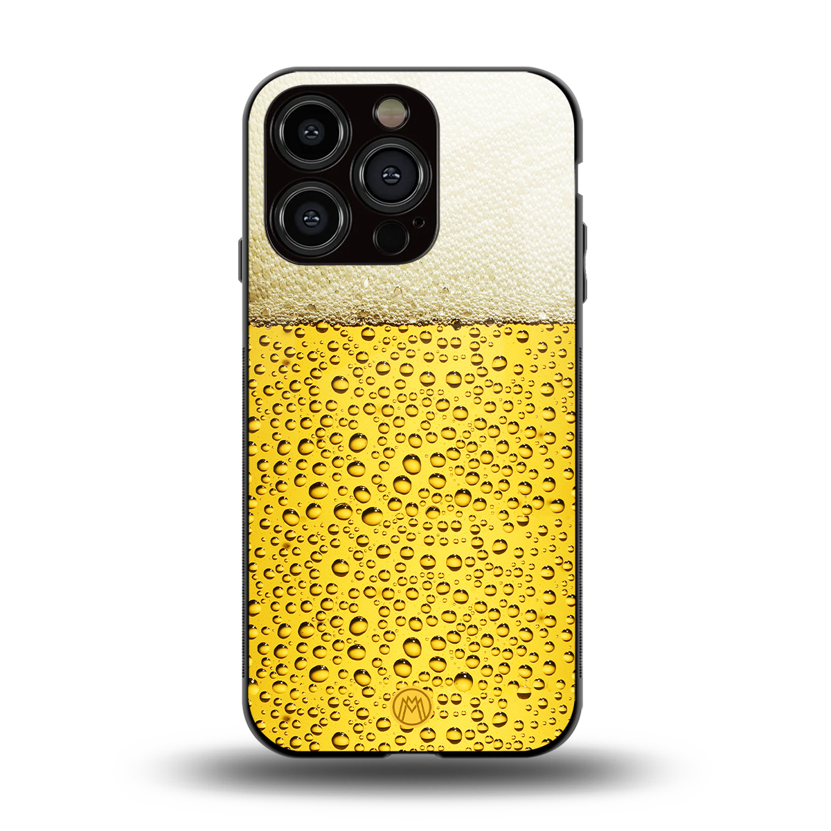 fizzy beer back phone cover | glass case for iphone 15 pro