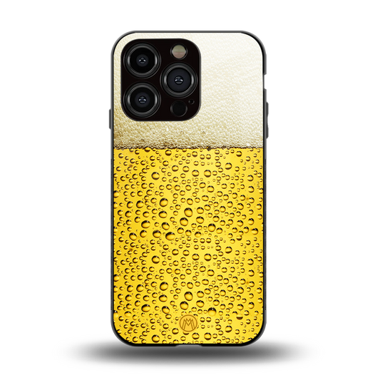 fizzy beer back phone cover | glass case for iphone 15 pro