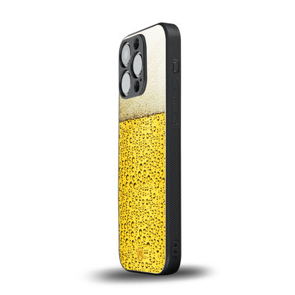 fizzy beer back phone cover | glass case for iphone 15 pro