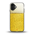 fizzy beer back phone cover | glass case for iphone 16 plus