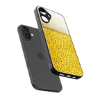 fizzy beer back phone cover | glass case for iphone 16 plus