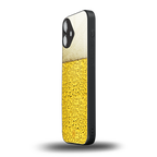fizzy beer back phone cover | glass case for iphone 16 plus