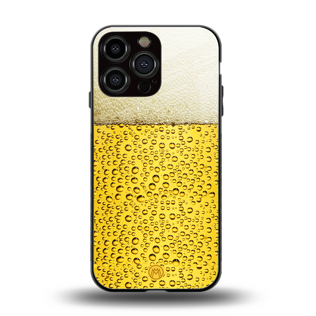 fizzy beer back phone cover | glass case for iphone 16 pro max