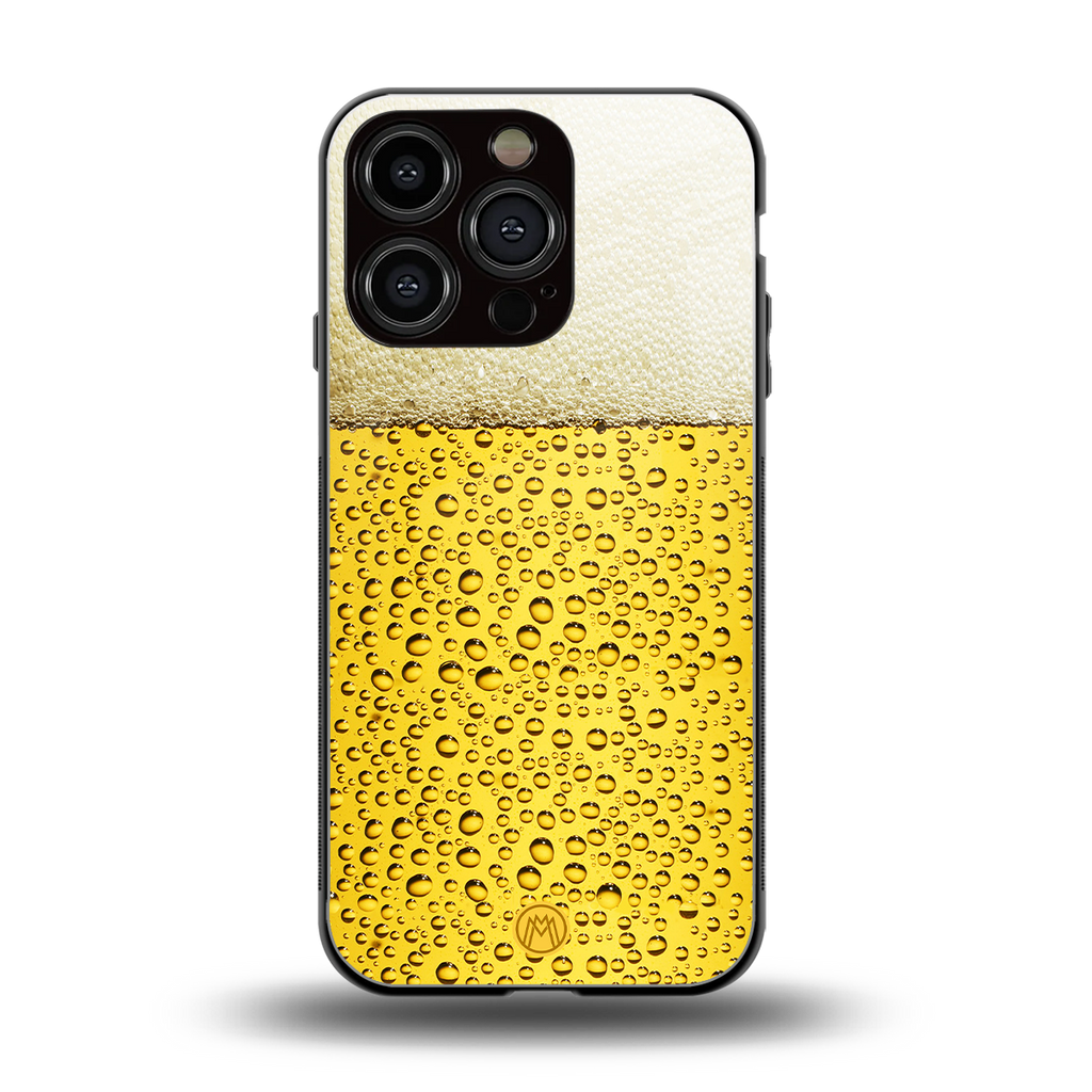 fizzy beer back phone cover | glass case for iphone 16 pro