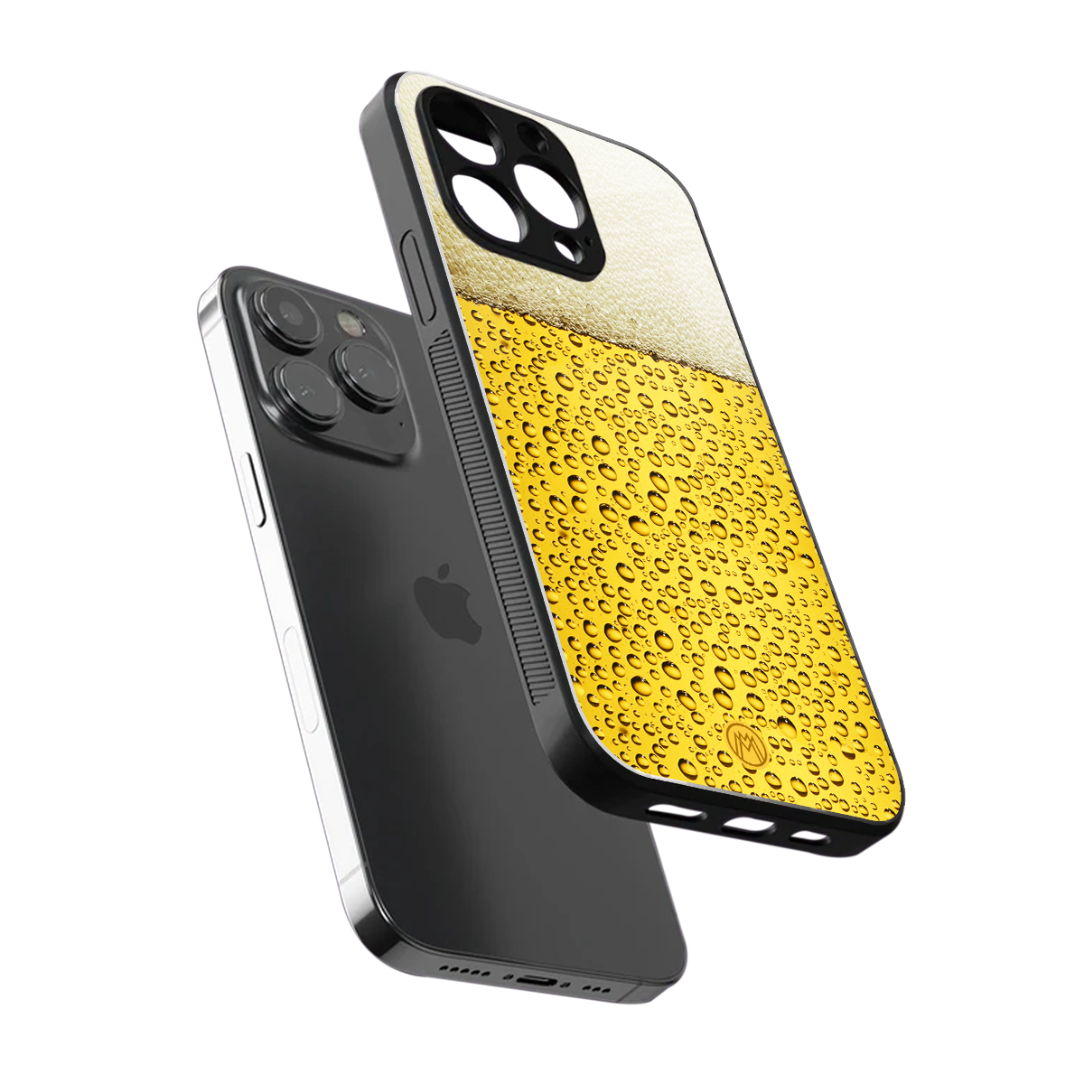 fizzy beer back phone cover | glass case for iphone 16 pro