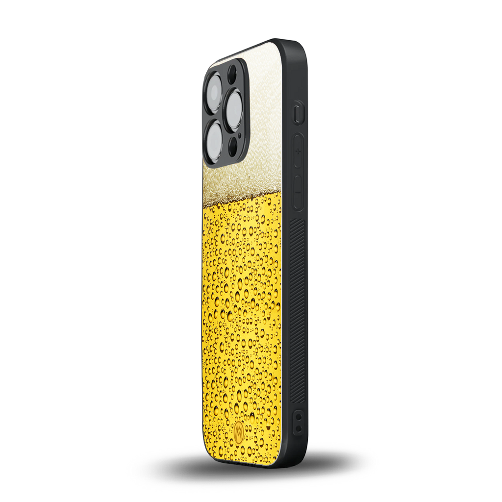 fizzy beer back phone cover | glass case for iphone 16 pro