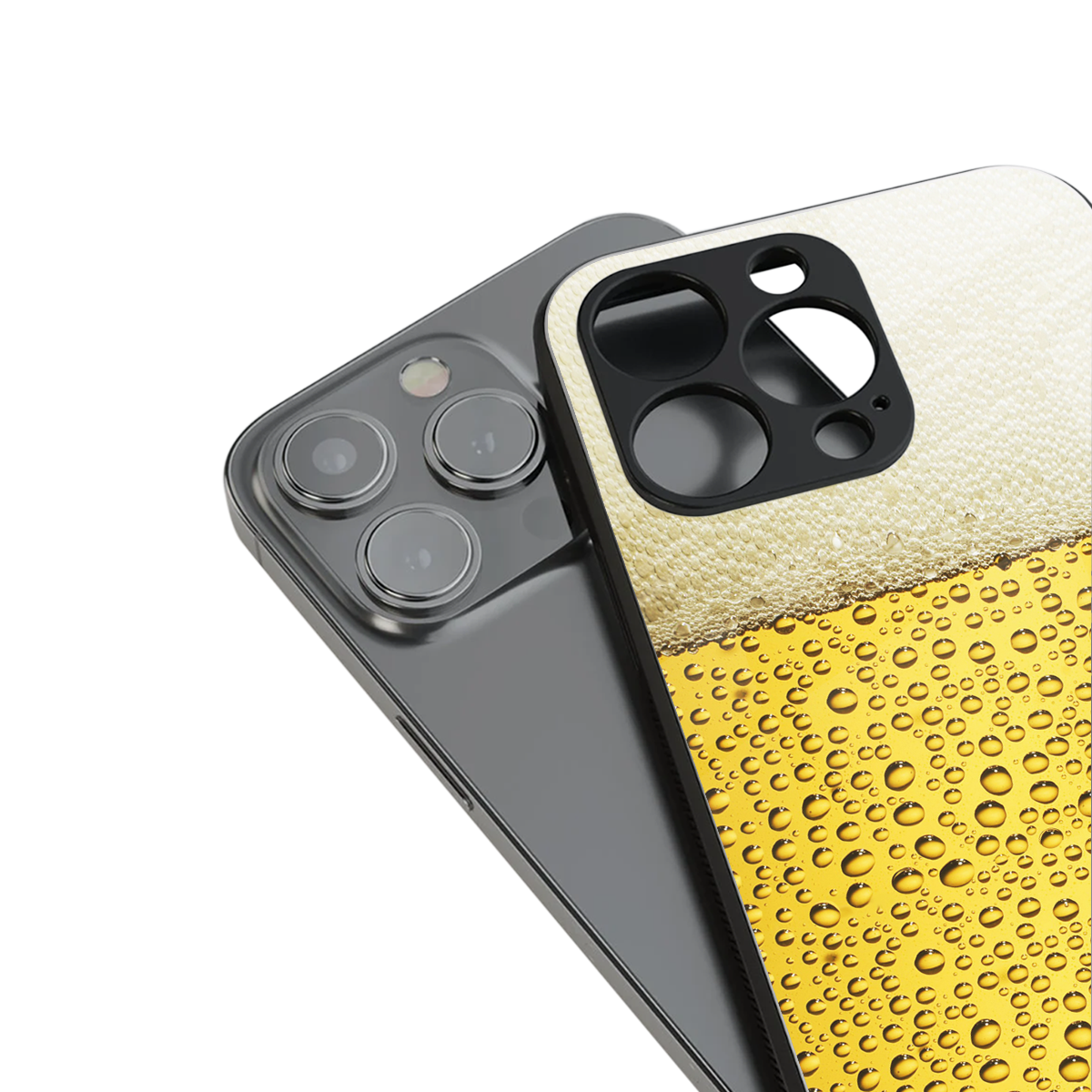 fizzy beer back phone cover | glass case for iphone 16 pro