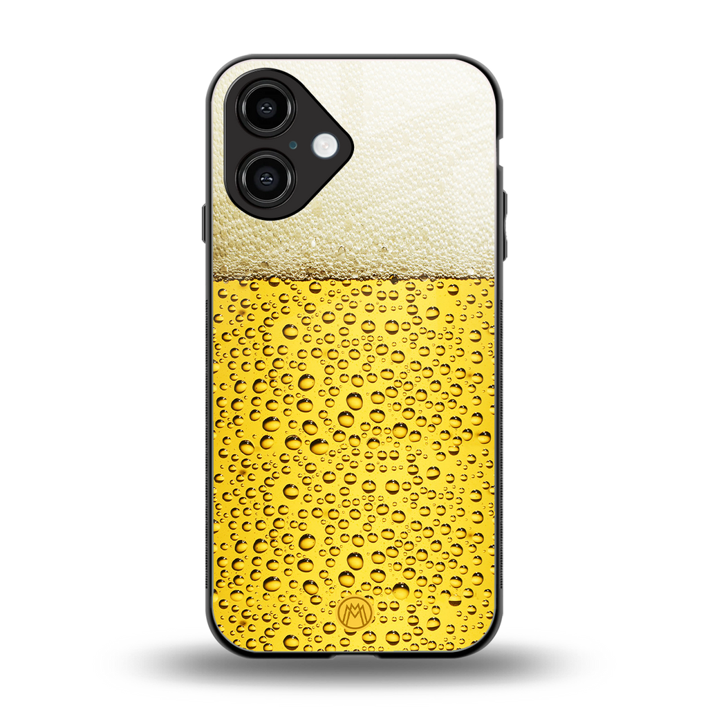 fizzy beer back phone cover | glass case for iphone 16