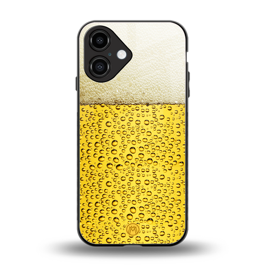 fizzy beer back phone cover | glass case for iphone 16