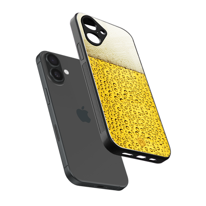 fizzy beer back phone cover | glass case for iphone 16