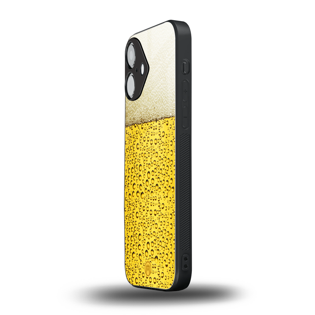 fizzy beer back phone cover | glass case for iphone 16