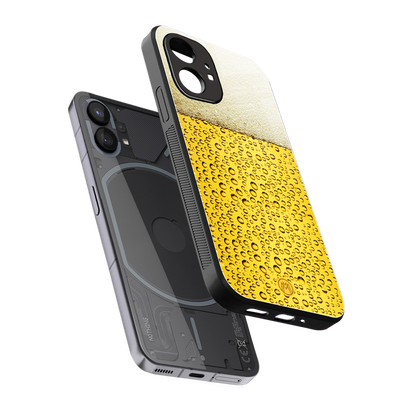 fizzy beer back phone cover | glass case for nothing phone 1