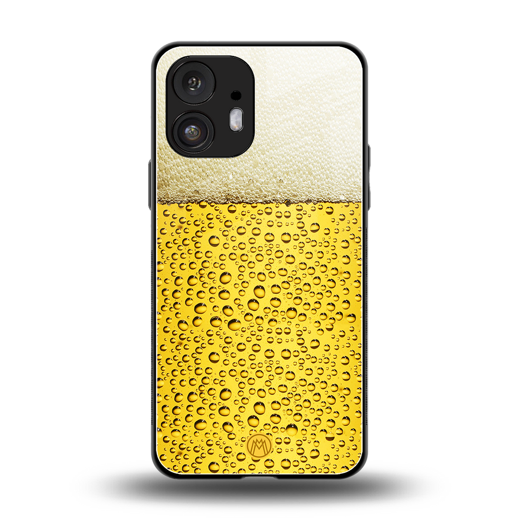 fizzy beer back phone cover | glass case for nothing phone 2