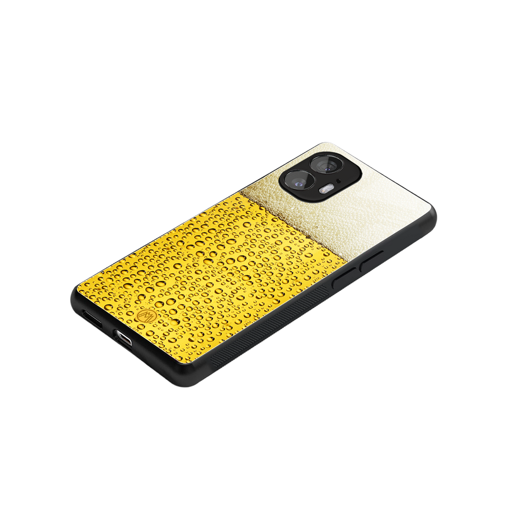 fizzy beer back phone cover | glass case for nothing phone 2
