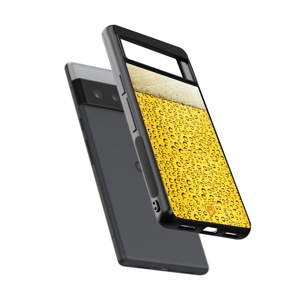 fizzy beer back phone cover | glass case for google pixel 6 pro