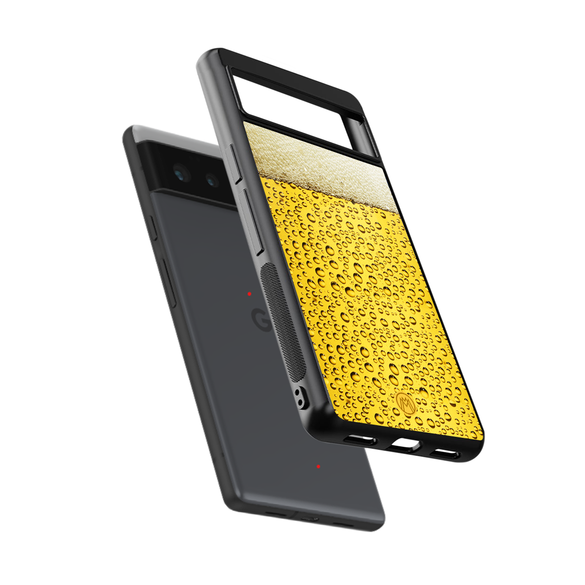 fizzy beer back phone cover | glass case for google pixel 6