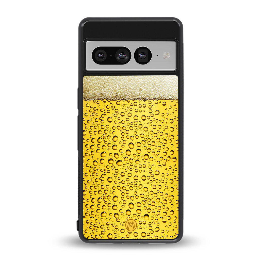 fizzy beer back phone cover | glass case for google pixel 7 pro
