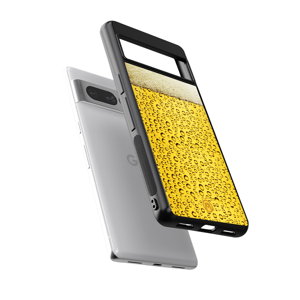 fizzy beer back phone cover | glass case for google pixel 7 pro