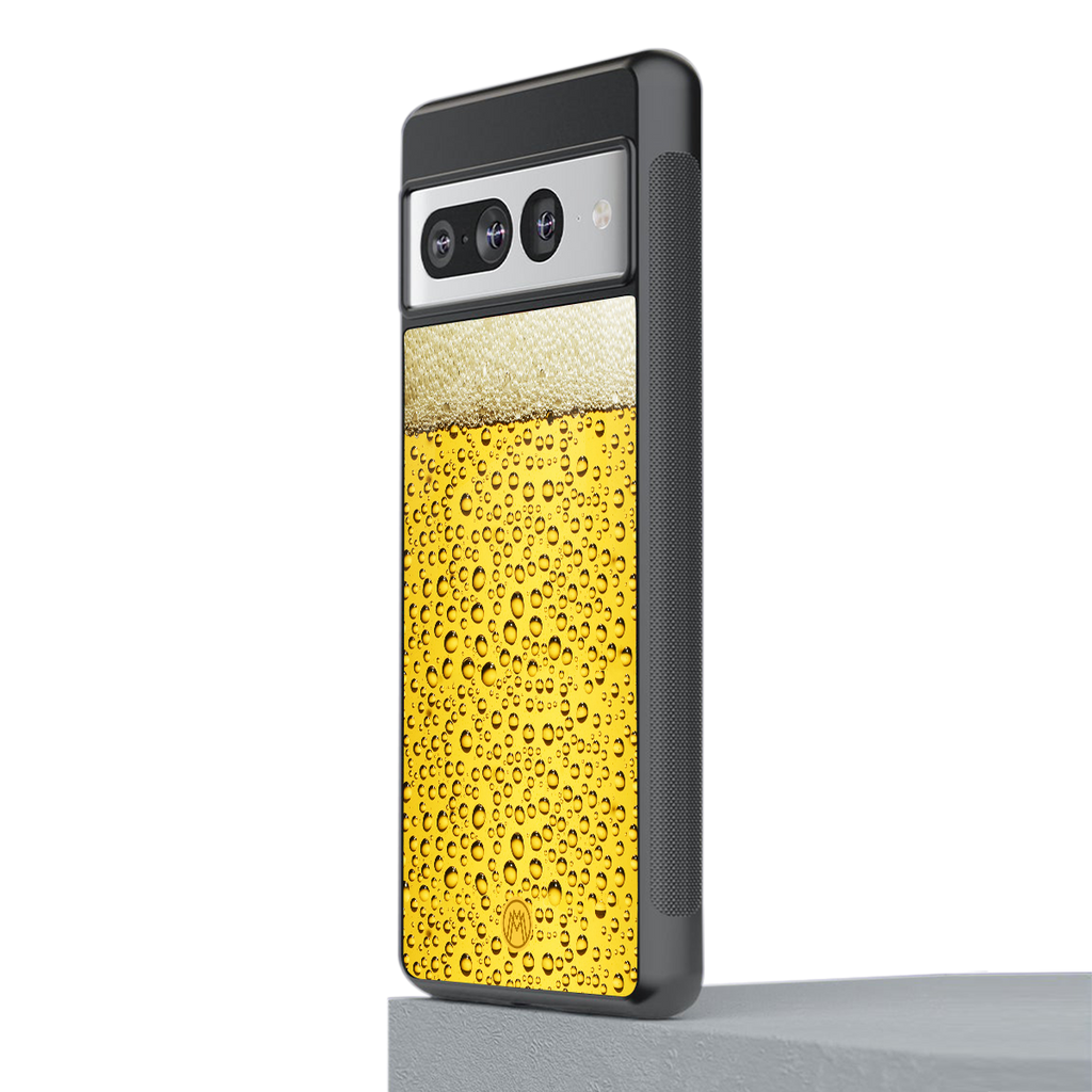 fizzy beer back phone cover | glass case for google pixel 7 pro