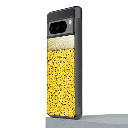 fizzy beer back phone cover | glass case for google pixel 8 pro